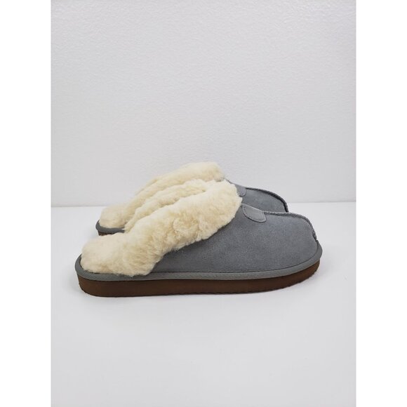 AZ Essentials Women's Fluffy Slipper Mules‎ in Gray - Size 7 - Picture 3 of 9